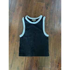 Eye Candy Size‎ S Cropped Knit Sweater Vest Y2K Preppy Layering Top